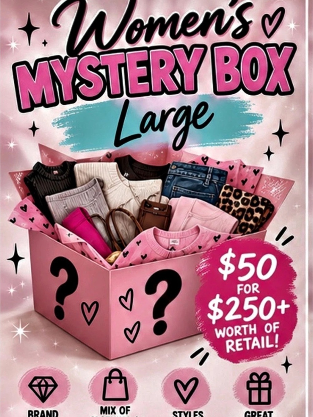 Women's Mystery Box size Large NWT